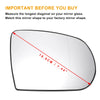 Jeep Grand Cherokee, Compass Right Side White Heated Mirror Glass
