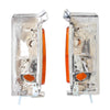 Corner Lights Indicator Lamp Chrome Fits Nissan Navara D21 Pickup 1986-90 D06