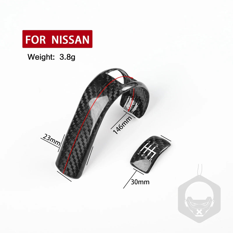 NISSAN 350Z Carbon Fiber Gear Shift Knob Cover (2003-2009)