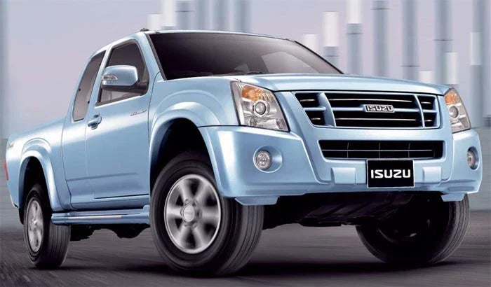 Isuzu D-Max 2WD 2 x LED Chrome Fog Light Covers (2007-2011)