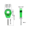 2x 12mm Dia Hole Green Silver Tone Motorcycle Chain Axle Adjuster Tensioner