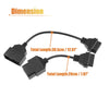 Toyota 2 x OBD1-OBD2 22-16 & 17-16 Adapter Cable