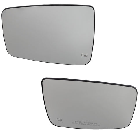 Mirror Glass Set For 2011-2018 Ram 2500 1500 Driver and