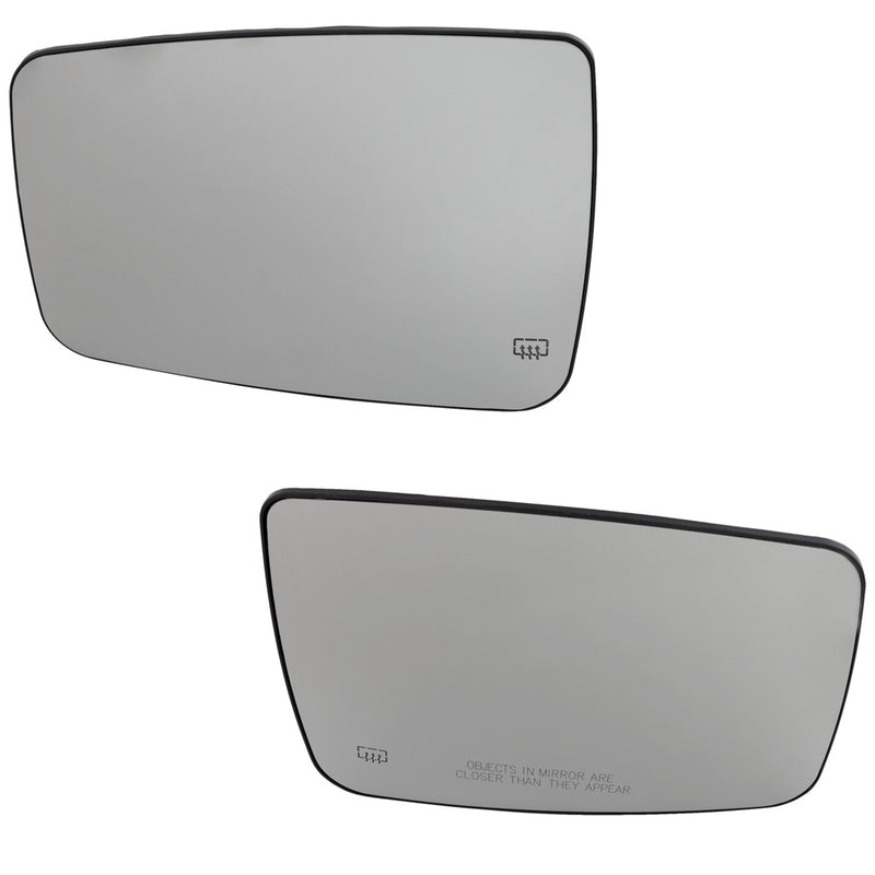 Mirror Glass Set For 2011-2018 Ram 2500 1500 Driver and