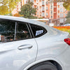 BMW X4 G02 Gloss Black Rear Window Louvers (2018-2024)