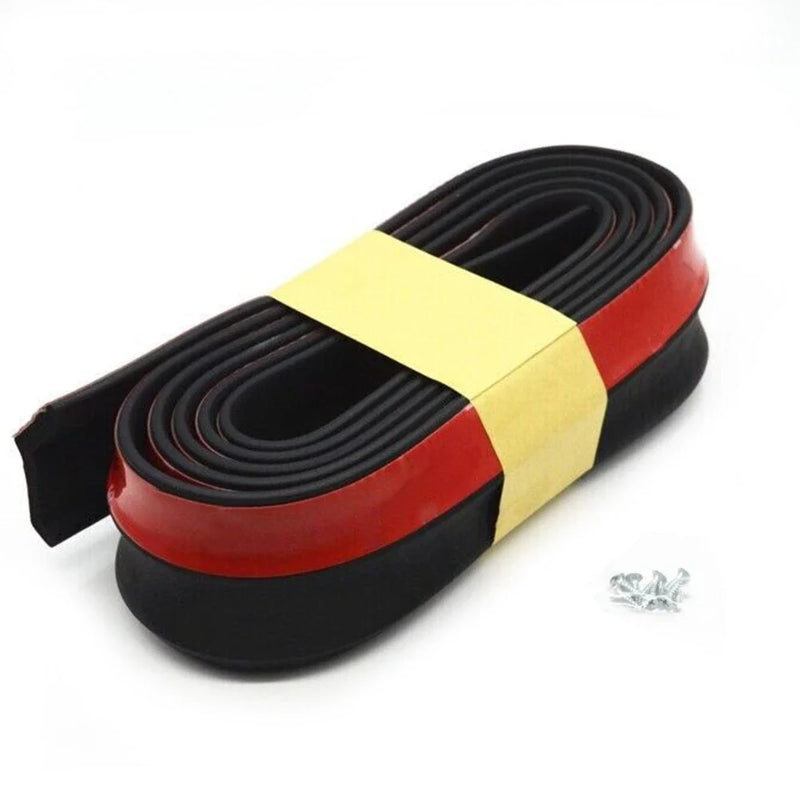 Universal Front Bumper Rubber Side Skirts Lip Spoiler Splitter Protector