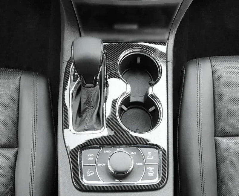 Jeep Grand Cherokee 2014-2021 Carbon Fiber Gear Shift Panel Box Cover Trim