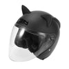 Motorcycle Cat Ears Helmet Decor Stick On 2 x