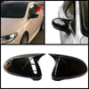 VW Passat CC Side View Mirror Covers Gloss Black 2 Piece (2009-2011)