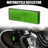 Motorbike Bike Reflector Green 4 x Universal Reflector Rectangle