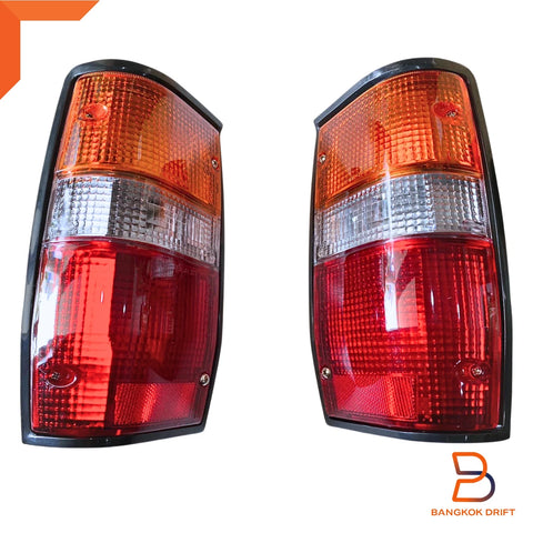 Mitsubishi Triton Ute (1987-1996) Black Rear Tail Light Lamp Pair