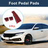 Honda Civic (2006-2009) Red 3 x Manual Foot Accelerator Pedal Covers