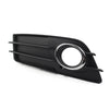 Audi A4 B8 S4 Front Bumper Fog Light Grille Cover with Chrome Ring (2008-2012)