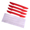 4pcs Universal Red Car Door Edge Scratch Protector Guard Strip