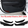 Hyundai Elantra Carbon fiber Door Anti-Kick Panel Guard Trim (2017–2020)