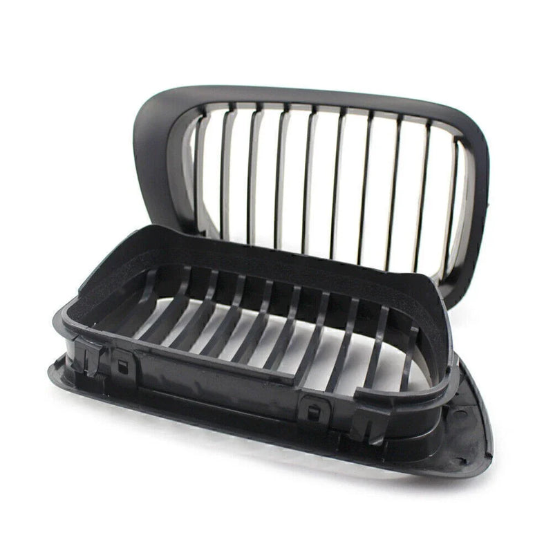 BMW 3 Series E46 Coupe / Cabrio Matte Black Single Slat Front Bumper Grille (2000-2006)