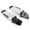 Honda CBR600RR CBR600 F4 F4i Silver Rear Passenger Foot Pegs (2003-2012)