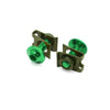 10pcs Metal U-Type M6 Motorcycle Fairing Fasteners Clips w Green Bolts Screws