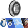 Deep Groove Ball Bearings 20x42x12mm Silver Tone Black