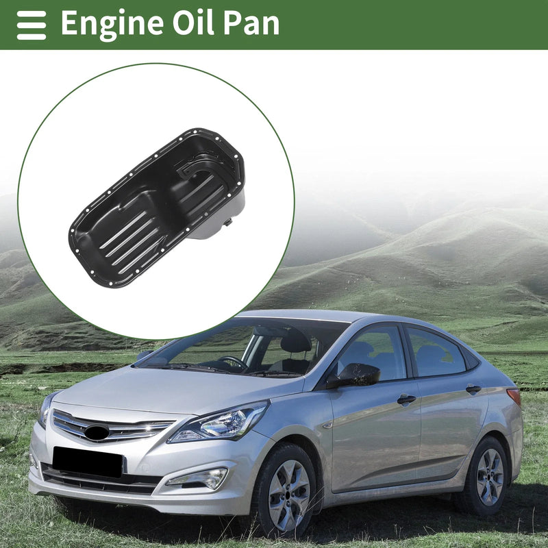Hyundai Accent (1994-2000) - 1 x No.2151026010 Iron Black Engine Oil Pan