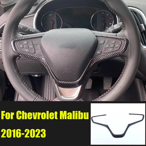 Chevrolet Malibu Carbon Fiber Steering Wheel Sheet Cover Trim (2016–2023)