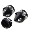 Harley Electra Glide Sportster Black Front Axle Cap Nut Cover