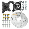 Polaris Ranger 400 425 500 570 700 800 2 x Front Wheel Hub Brake Rotor & Studs