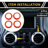 Jeep Wrangler JK JKU AC Vent Dashboard Decoration Ring (2011-2017)