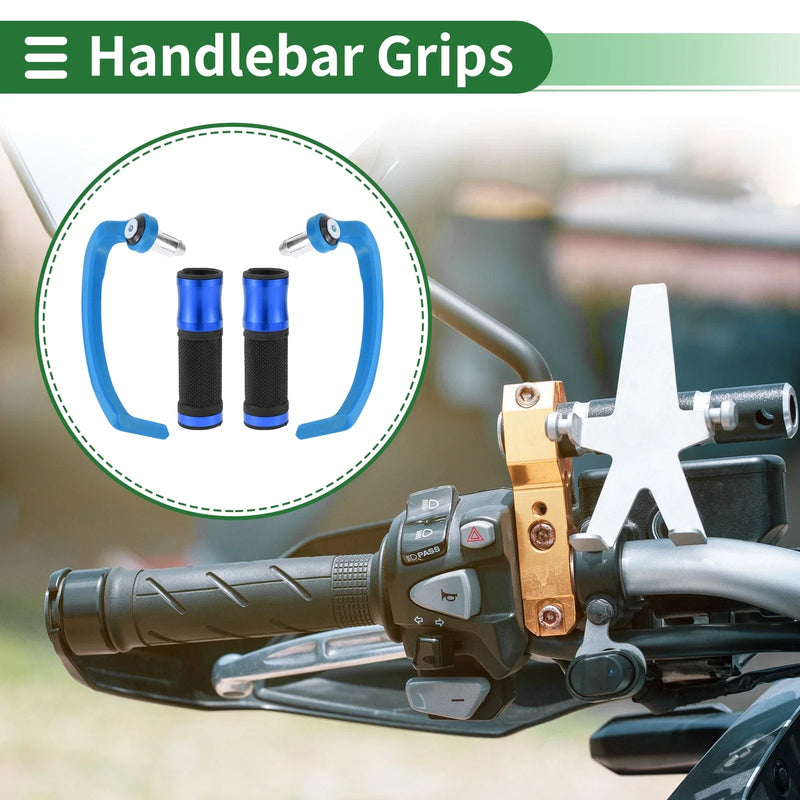 Motorcycle Hand Grips Cover Kit Handlebar Cover Diamond Pattern