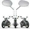 Harley Road Glide Chrome Rearview Side Mirrors (2015-2023)