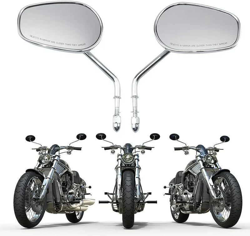 Harley Road Glide Chrome Rearview Side Mirrors (2015-2023)