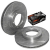 HDJ78 HDJ79 HZJ78 2 x Front Drilled + Slotted Disc Rotors + Brake Pads