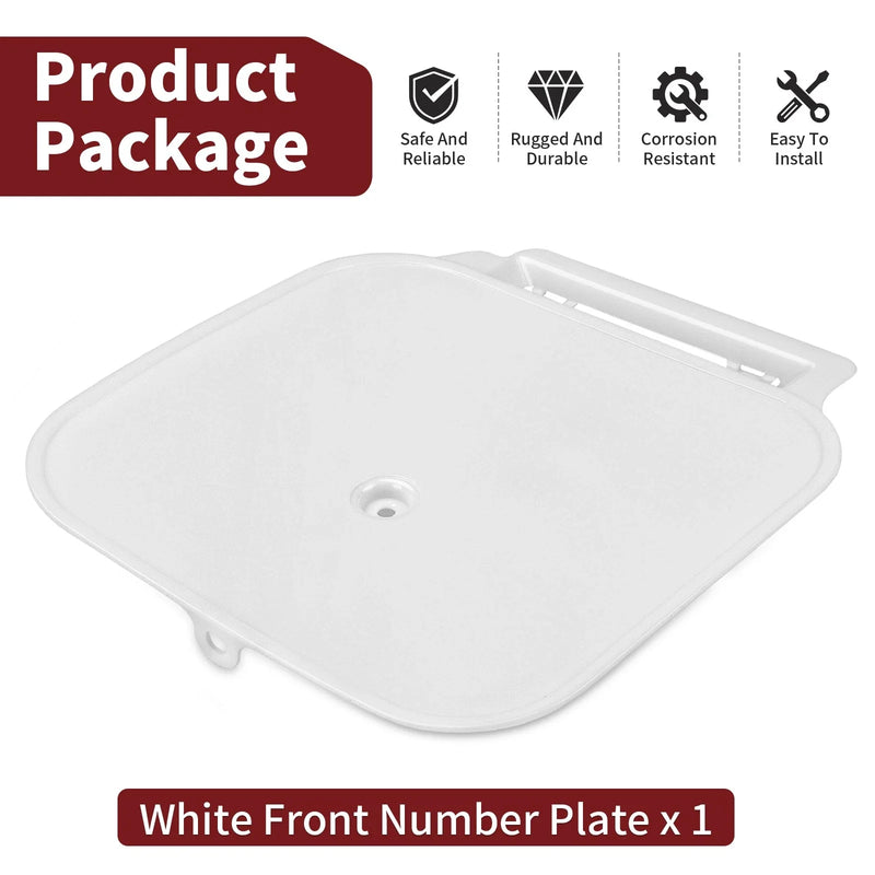 Honda Z50R Z50 Z 50R White Front Number Plate (1988–1999)
