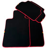 BMW X7 Series G07 SUV (2018-2024) Red Trim AutoWin Black Floor Mats