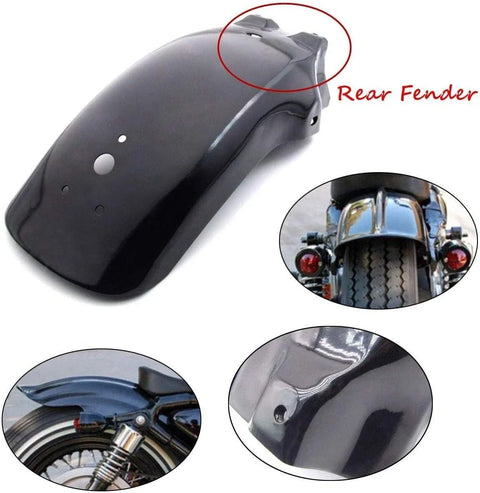 Honda Yamaha Harley Chopper Cruiser Rear Metal Fender Mudguard