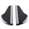 Harley Touring (1993-2023) Black & White Aluminum Rear Passenger Floorboards