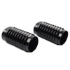 Harley Tour Road Street Tri Glide FLHR Black Retro Fork Boot Slider Covers (2009-2023)