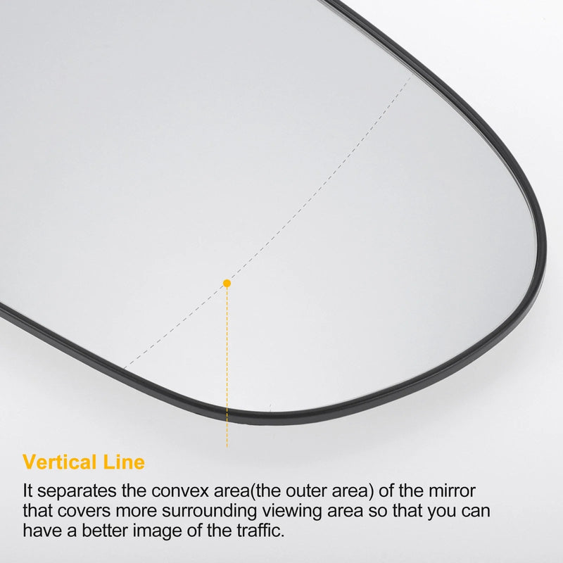 Hyundai i40 Right Side Heated White Mirror Glass (2012-2020)