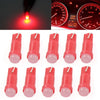 Car Dashboard Gauge Lamp T5 LED Red Light Indicator Bulb (Fits Various Models)