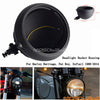 Harley Chopper 7" Black Round Headlight Housing