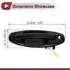 Hyundai Santa Fe Front Right Black Exterior Door Handle (2013-2018)