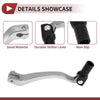 Kayo T6 Folding Motorcycle Gear Shifter Lever Silver Tone Black Head