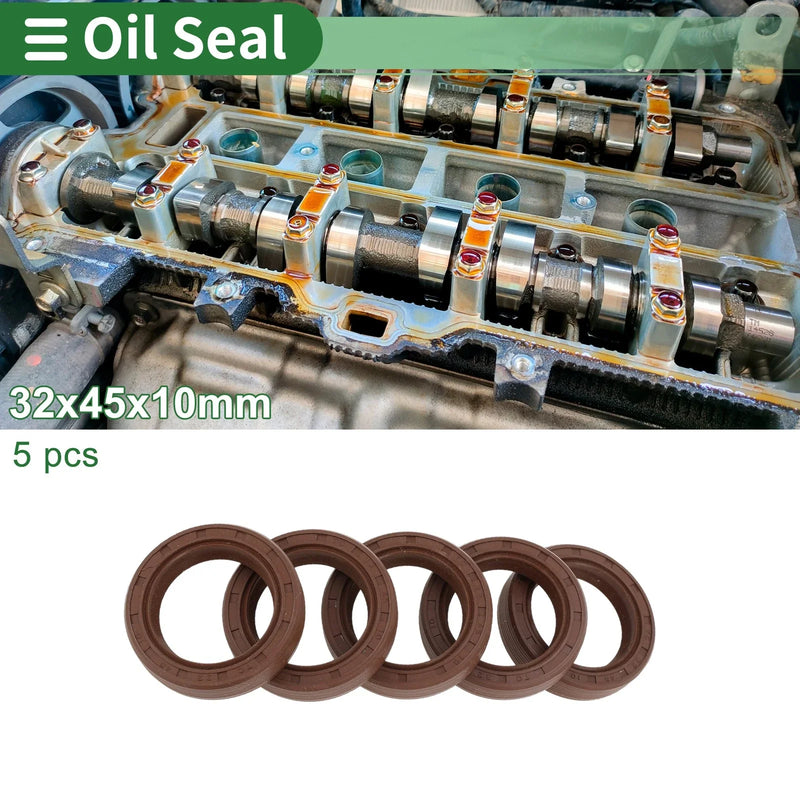 Make Model Oil Seal / 32x45x10mm 5 x / FKM Rubber High Pressure Brown /