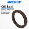 Oil Seal 2 x 52x68x8mm Brown FKM Rubber Seal Ring