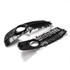 Audi A6 C6 S-line (2005-2011) - Gloss Black Front Fog Light Grille Cover