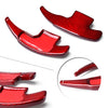 Ford Mustang Red Carbon Fiber Steering Wheel Paddle Shifters (2015-2017)