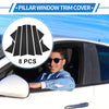 Hyundai Elantra 8 Pcs Black Door Pillar Window Trim (2011-2016)