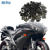 Motorcycle Fasteners Rivets (40pcs) / M6 / U-Type Rivets