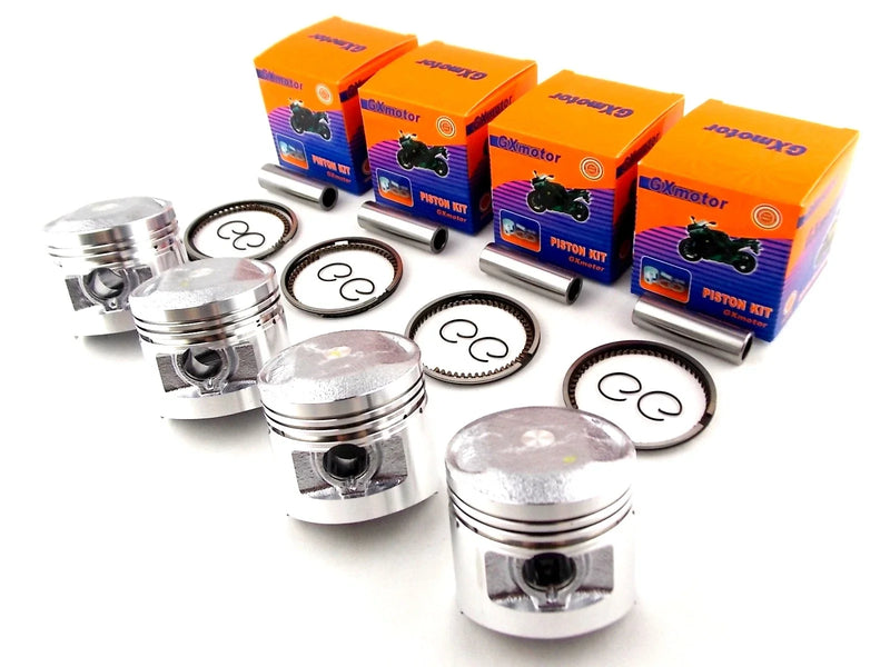 Honda CB500 / F 0.5mm O/S Piston Set with 56.5mm Rings & Pin Clips (1974-1975)