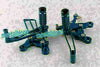 Honda CBR900 (1993-1999) Blue Adjustable Rearset Footpegs